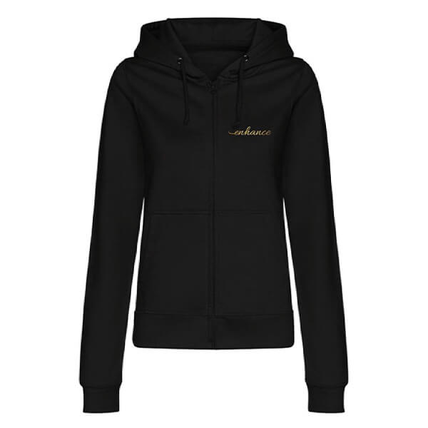 Enhance fitted zip hoodie